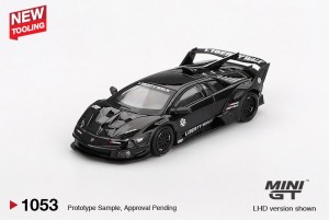 MINI GT LAMBORGHINI LB-SILHOUETTE WORKS MURCIELAGO GT EVO BLACK