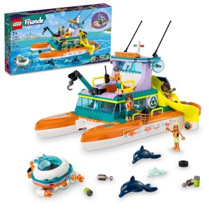 LEGO FRIENDS SEA RESCUE BOAT BUILDING TOY SET 