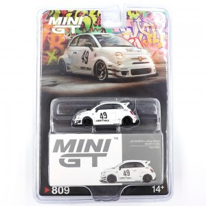 MINI GT LB-WORKS X ABAS WORKS ABARTH 595 GARA WHITE