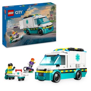 LEGO CITY EMERGENCY AMBULANCE TOY TRUCK BUILDING SET 