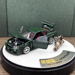 NISSAN GTR R34 Z-TUNE BRITISH GREEN 