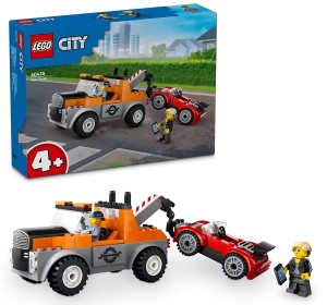 LEGO CITY TOW TRUCK AND SPORTS CAR REPAIR TOY PLAYSET 60435