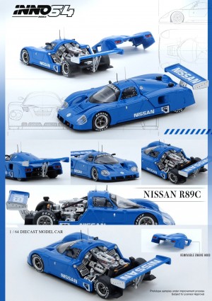 NISSAN R89C WORLD SPORTS CAR CHAMPIONSHIP 1989 WORKS PROTOTYPE BLUE