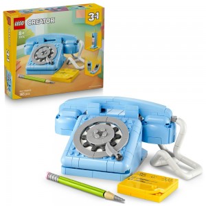 3IN1 RETRO TELEPHONE NOSTALGIC AND VINTAGE TOY PHONES BUILDING BLOCKS