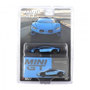 MINI GT LAMBORGHINI HURACÁN STERRATO BLU AEGIR