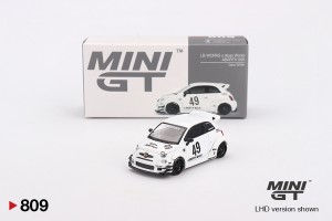 MINI GT LB-WORKS X ABAS WORKS ABARTH 595 GARA WHITE