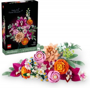 LEGO BOTANICALS PRETTY PINK FLOWER BOUQUET BUILDING 10342