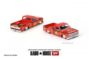 MINI GT CHEVROLET SILVERADO TAMIYA X KAIDO HOUSE CLOD BUSTER    