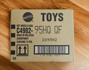 HOT WHEELS MAINLINE 2025 Q CASE 72 PCS BOX