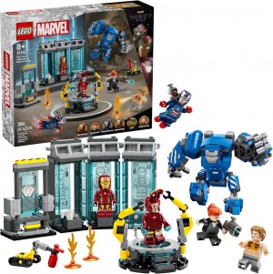 LEGO MARVEL IRON MAN’S LABORATORY HALL OF ARMOR BUILDING TOY