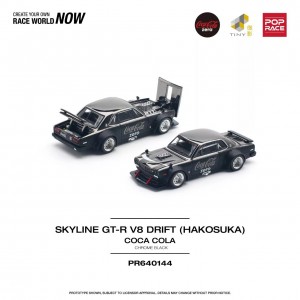 SKYLINE GTR V8 DRIFT HAKOSUKA COCA COLA ZERO BLACK CHROME