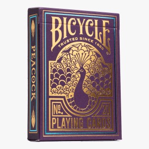 BICYCLE PURPLE PEACOCK PLAYING CARDS
