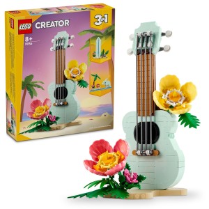 TROPICAL UKULELE SET WITH SURFBOARD AND DOLPHIN TOY 31156