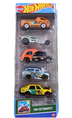 HOT WHEELS GETAWAYS 5 PACK
