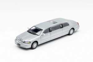 LINCOLN TOWN CAR 2003 MK3 FN145 LIMOUSINE EXTENDED EDITION SILVER