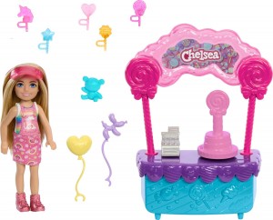 BARBIE CHELSEA DOLL AND LOLLIPOP STAND PLAYSET WITH ACCESSORIES,