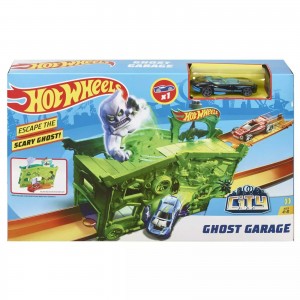 HOT WHEELS CITY GHOST GARAGE PLAY SET FJN38