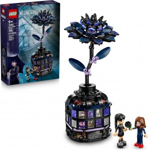 LEGO WEDNESDAY BLACK DAHLIA FLOWER BUILDING TOY