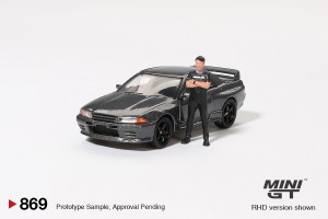 NISSAN SKYLINE GTR R32 NISMO GUNMETAL W MATSUDA FIGURE