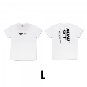 MINI GT T-SHIRT DRIVEN BY PASSION WHITE L SIZE