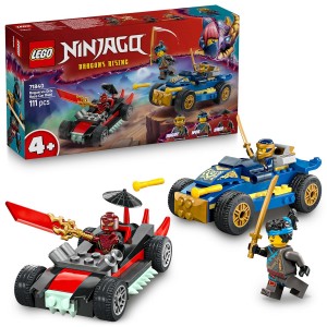 LEGO NINJAGO ROGUE VS DRIX RACE CAR DUEL NINJA TOY PLAYSET 